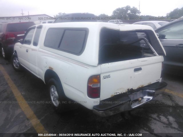 4TAVN52N8TZ088286 - 1996 TOYOTA TACOMA XTRACAB WHITE photo 3