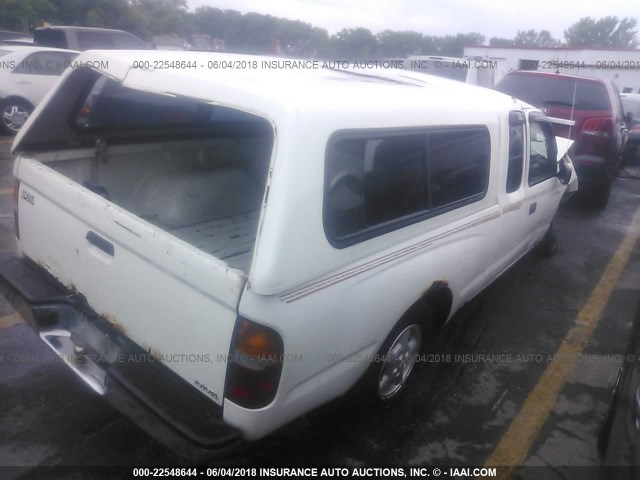 4TAVN52N8TZ088286 - 1996 TOYOTA TACOMA XTRACAB WHITE photo 4