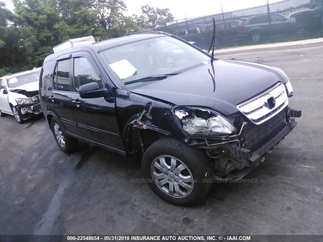 JHLRD78946C006756 - 2006 HONDA CR-V SE/EX BLACK photo 1