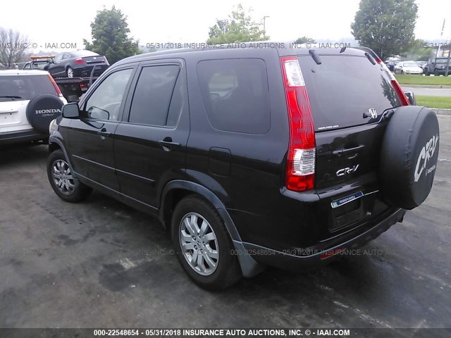 JHLRD78946C006756 - 2006 HONDA CR-V SE/EX BLACK photo 3