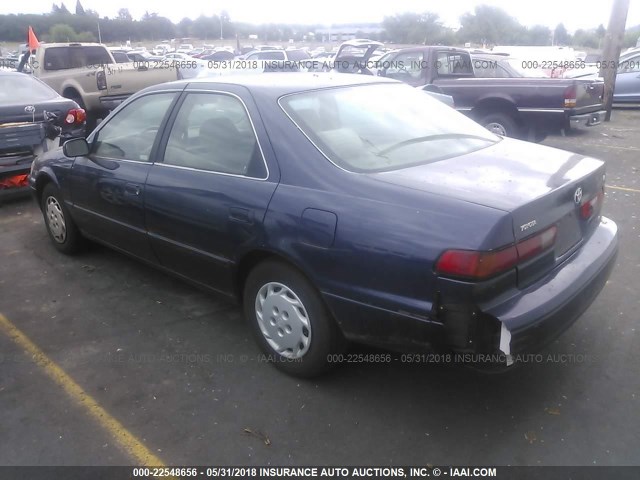 4T1BG22K3XU525826 - 1999 TOYOTA CAMRY CE/LE/XLE 蓝色 照片 3