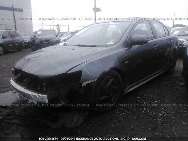 JA3AU26U69U003133 - 2009 MITSUBISHI LANCER ES/ES SPORT GRAY photo 2