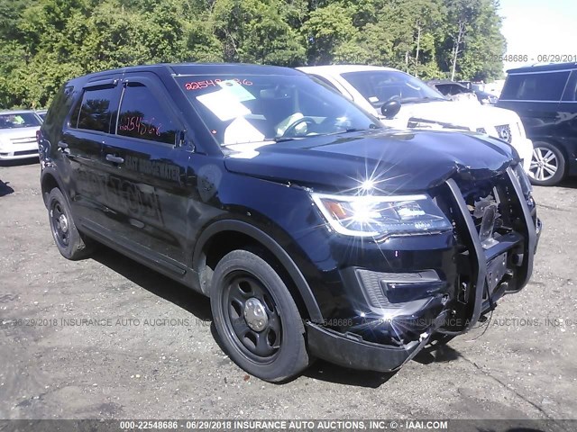 1FM5K8AR0HGC25769 - 2017 FORD EXPLORER POLICE INTERCEPTOR BLACK photo 1