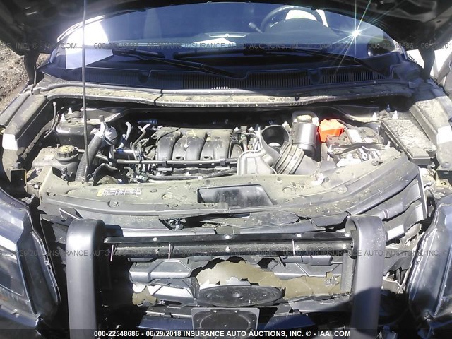 1FM5K8AR0HGC25769 - 2017 FORD EXPLORER POLICE INTERCEPTOR BLACK photo 10