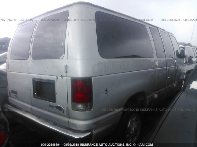 1FBNE3BL5ADA54635 - 2010 FORD ECONOLINE E350 SUPER DUTY WAGON SILVER photo 4