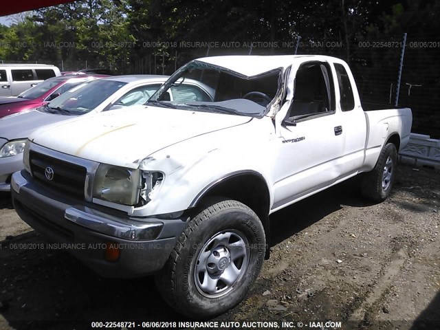 4TAWM72NXXZ411617 - 1999 TOYOTA TACOMA XTRACAB WHITE photo 6