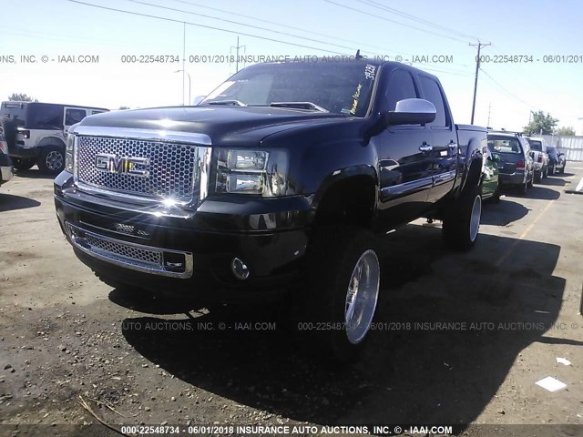 3GTRKWE33AG148826 - 2010 GMC SIERRA K1500 SLT BLACK photo 2