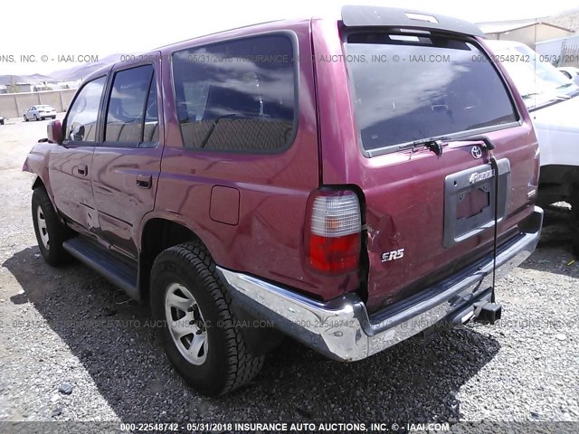 JT3HN86R6W0144495 - 1998 TOYOTA 4RUNNER SR5 BURGUNDY photo 3