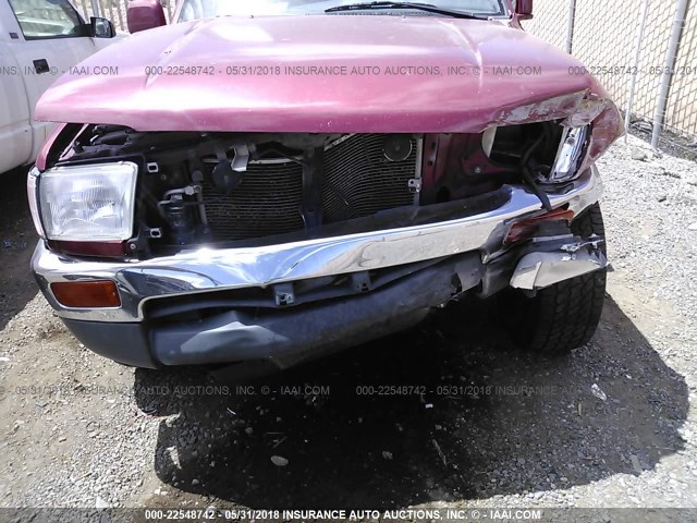 JT3HN86R6W0144495 - 1998 TOYOTA 4RUNNER SR5 BURGUNDY photo 6