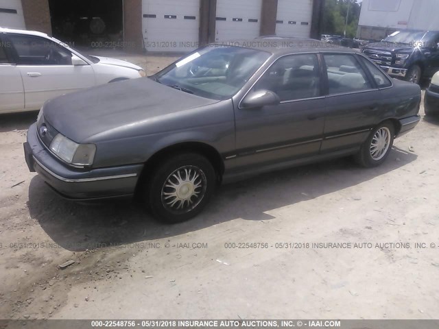 1FABP52U8KA292825 - 1989 FORD TAURUS GL GRAY photo 2