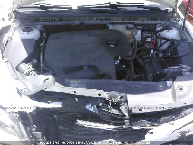 1G1ZA5EU9BF354539 - 2011 CHEVROLET MALIBU LS WHITE photo 10