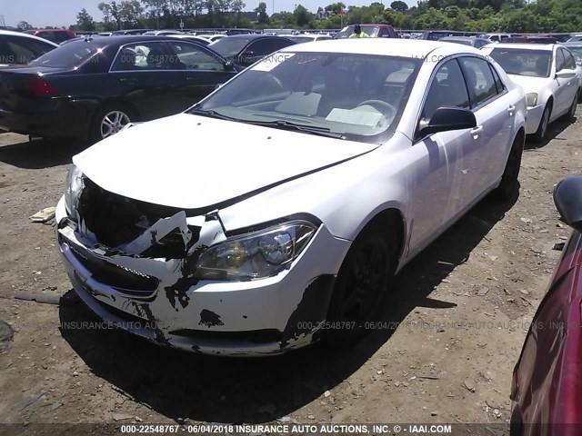1G1ZA5EU9BF354539 - 2011 CHEVROLET MALIBU LS WHITE photo 2