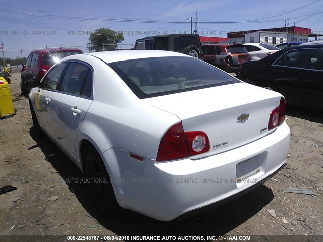 1G1ZA5EU9BF354539 - 2011 CHEVROLET MALIBU LS WHITE photo 3