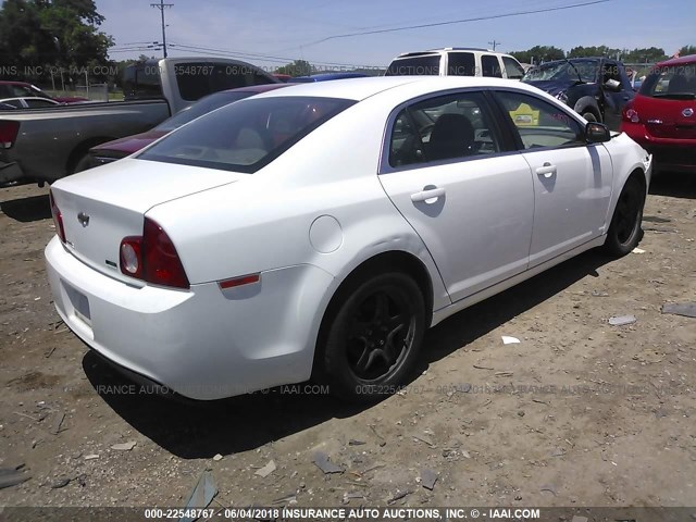 1G1ZA5EU9BF354539 - 2011 CHEVROLET MALIBU LS WHITE photo 4
