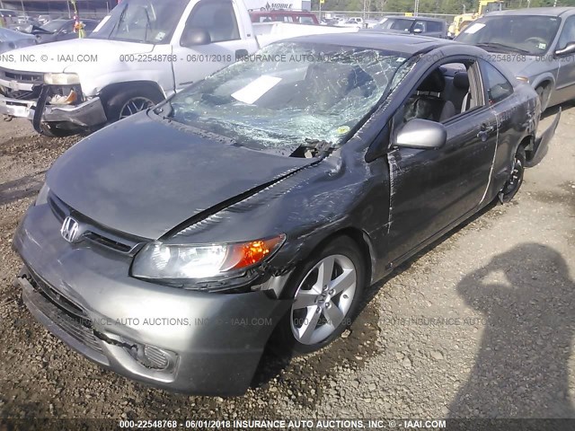 2HGFG12918H573943 - 2008 HONDA CIVIC EXL ნაცრისფერი ფოტო 2