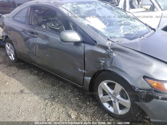 2HGFG12918H573943 - 2008 HONDA CIVIC EXL ნაცრისფერი ფოტო 6