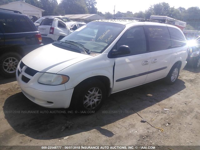 2D4GP44323R294617 - 2003 DODGE GRAND CARAVAN SPORT WHITE photo 2