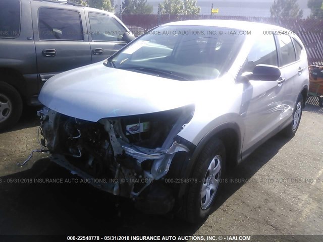 2HKRM3H30DH518730 - 2013 HONDA CR-V LX SILVER photo 2