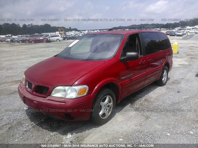 1GMDX03E9WD167961 - 1998 PONTIAC TRANS SPORT  RED photo 2