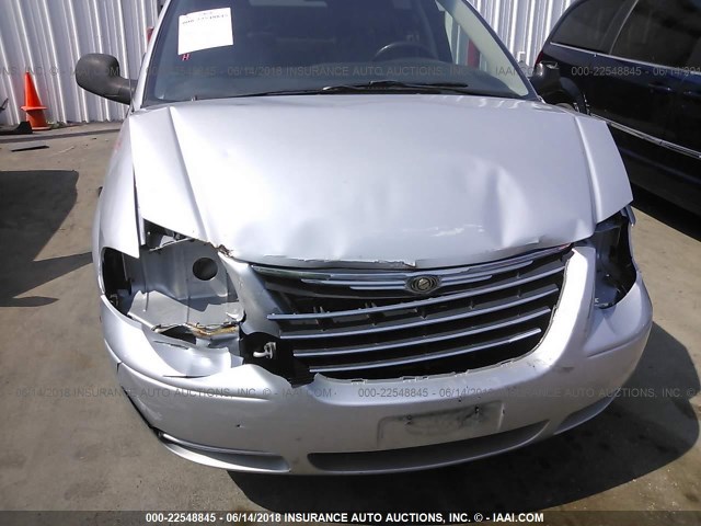 2A4GP54LX6R760280 - 2006 CHRYSLER TOWN & COUNTRY TOURING SILVER photo 6
