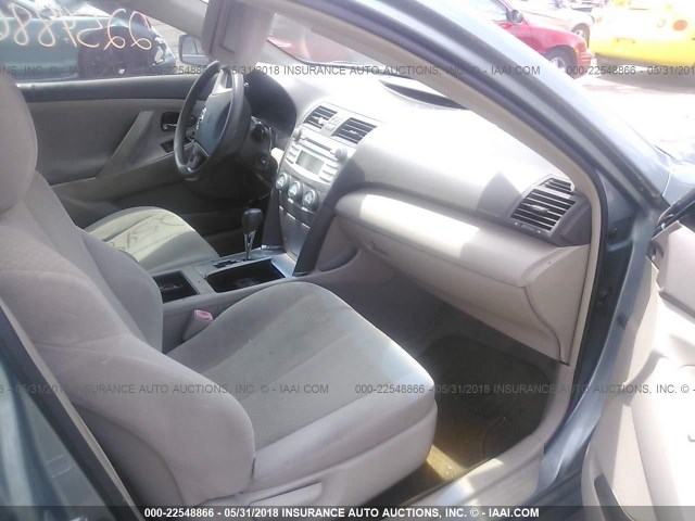4T1BE46K48U767652 - 2008 TOYOTA CAMRY CE/LE/XLE/SE GREEN photo 5