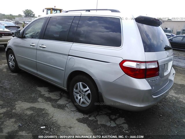 5FNRL38706B454616 - 2006 HONDA ODYSSEY EXL SILVER photo 3