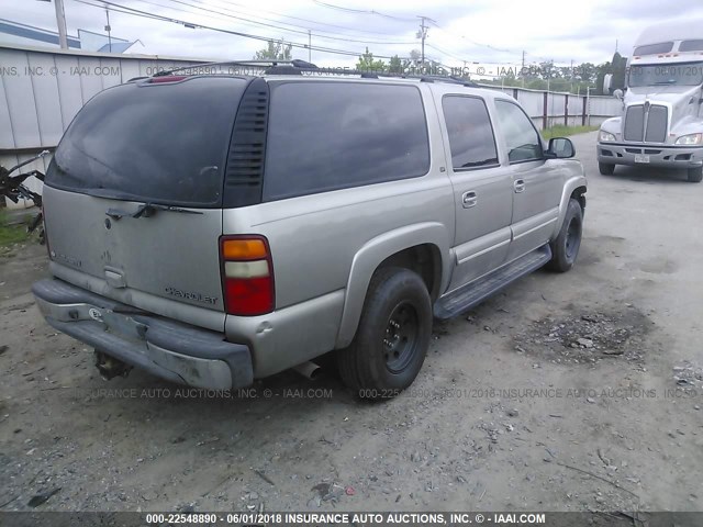 3GNFK16Z73G256868 - 2003 CHEVROLET SUBURBAN K1500 TAN photo 4