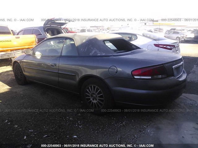 1C3EL55R65N595923 - 2005 CHRYSLER SEBRING TOURING GRAY photo 3