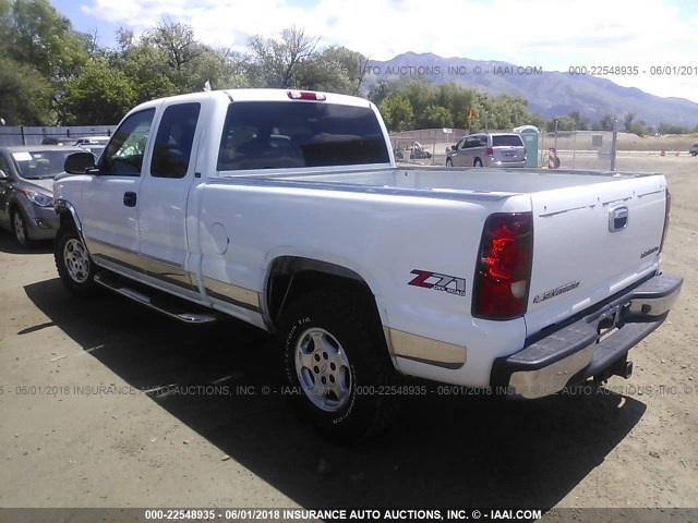 2GCEK19T531214347 - 2003 CHEVROLET SILVERADO K1500 WHITE photo 3