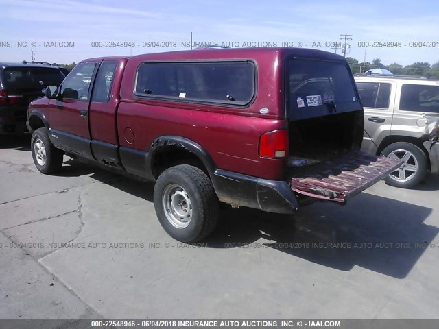 1GCDT19Z9R8137596 - 1994 CHEVROLET S TRUCK S10 RED photo 3