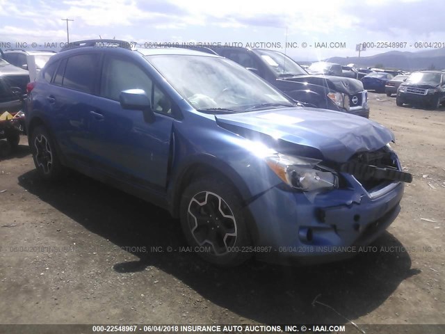 JF2GPAKC8E8213554 - 2014 SUBARU XV CROSSTREK 2.0 LIMITED BLUE photo 1