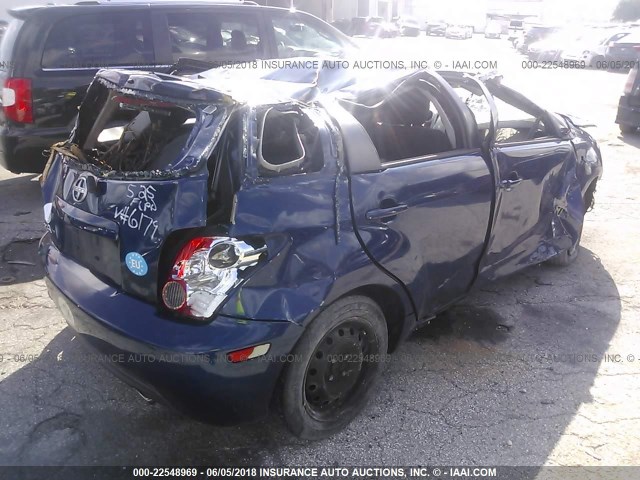 JTKKT624350090179 - 2005 TOYOTA SCION XA BLUE photo 4