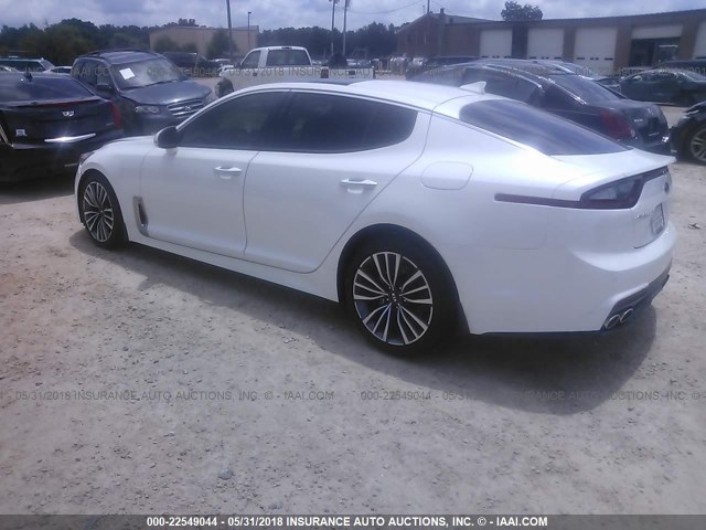 KNAE25LA6J6023151 - 2018 KIA STINGER PREMIUM WHITE photo 3