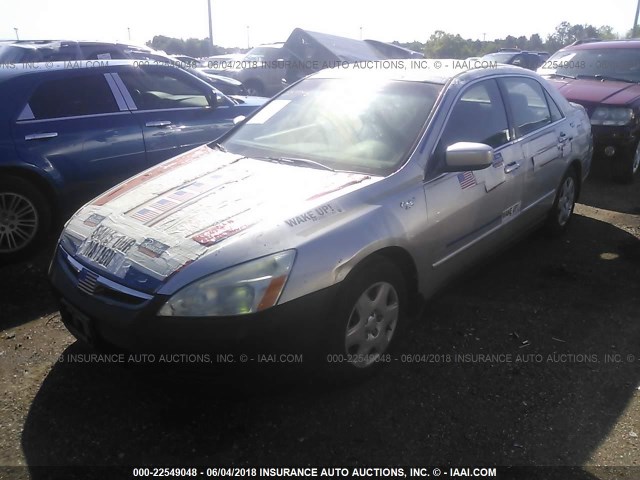 3HGCM56496G709573 - 2006 HONDA ACCORD LX GRAY photo 2