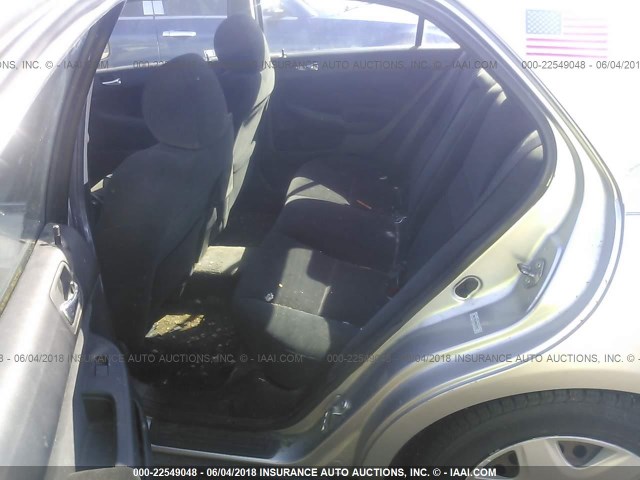 3HGCM56496G709573 - 2006 HONDA ACCORD LX GRAY photo 8