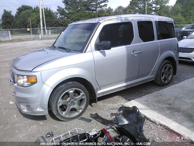 5J6YH18957L005489 - 2007 HONDA ELEMENT SC SILVER photo 2