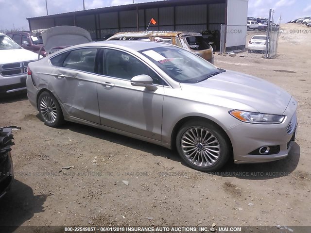 3FA6P0K90FR268093 - 2015 FORD FUSION TITANIUM TAN photo 1