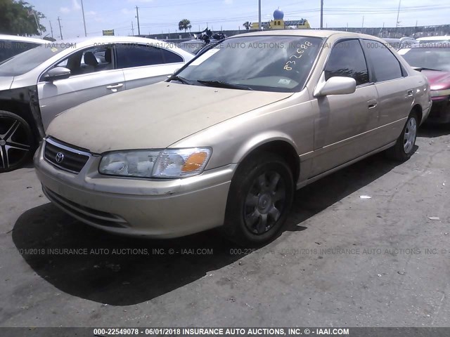 4T1BG22K81U832688 - 2001 TOYOTA CAMRY CE/LE/XLE ბეჟი ფოტო 2