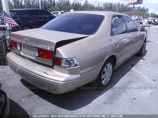 4T1BG22K81U832688 - 2001 TOYOTA CAMRY CE/LE/XLE ბეჟი ფოტო 4