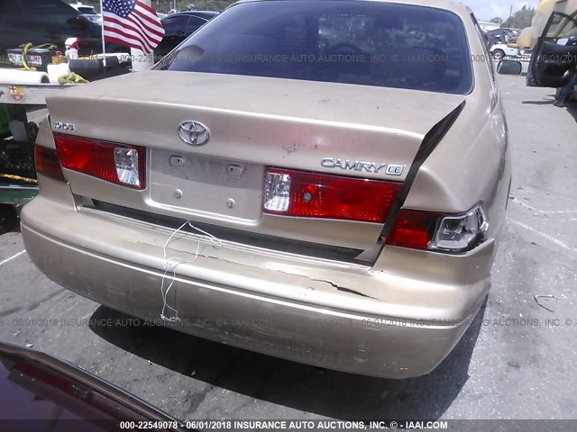 4T1BG22K81U832688 - 2001 TOYOTA CAMRY CE/LE/XLE ბეჟი ფოტო 6