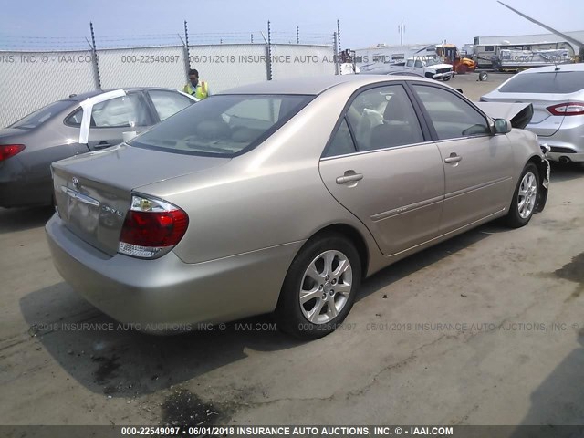 4T1BE32K35U991541 - 2005 TOYOTA CAMRY LE/XLE/SE თაფლისფერი ფოტო 4
