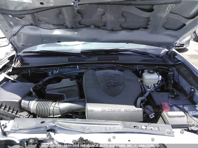3TMCZ5AN6JM134472 - 2018 TOYOTA TACOMA DBL CAB/SR/TRDSPT/OR/PRO Күміс фото 10