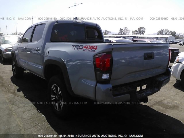 3TMCZ5AN6JM134472 - 2018 TOYOTA TACOMA DBL CAB/SR/TRDSPT/OR/PRO Күміс фото 3
