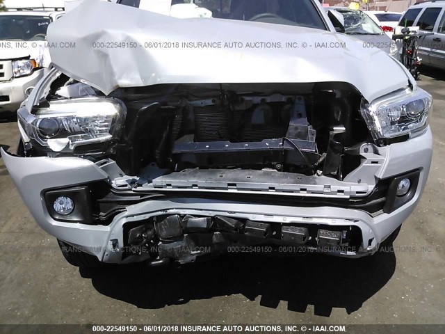 3TMCZ5AN6JM134472 - 2018 TOYOTA TACOMA DBL CAB/SR/TRDSPT/OR/PRO Күміс фото 6