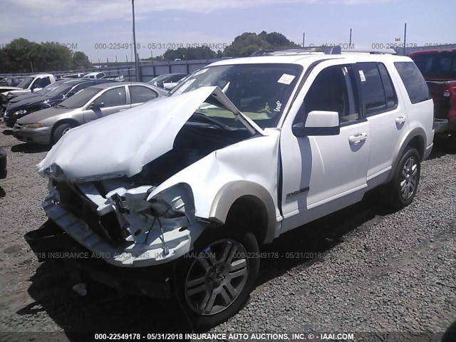 1FMEU748X6ZA03359 - 2006 FORD EXPLORER EDDIE BAUER WHITE photo 2