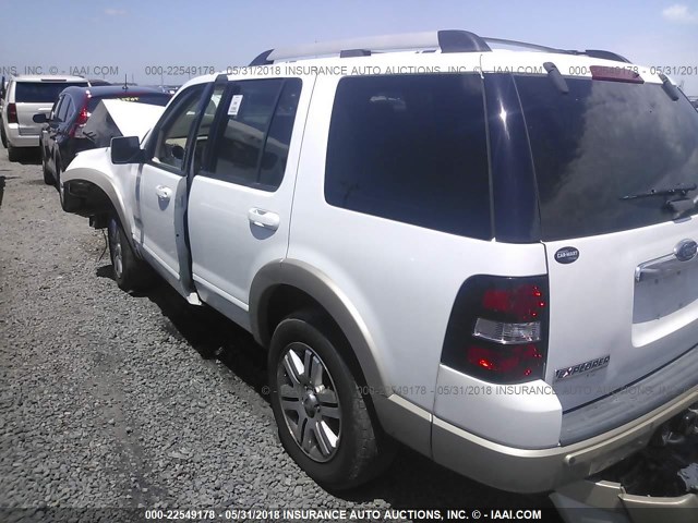 1FMEU748X6ZA03359 - 2006 FORD EXPLORER EDDIE BAUER WHITE photo 3