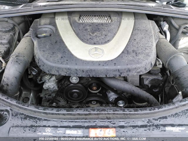 4JGCB65E68A073535 - 2008 MERCEDES-BENZ R 350 GRAY photo 10