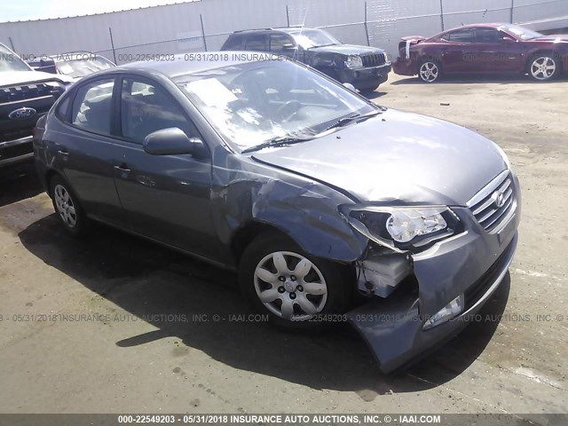 KMHDU46D38U344929 - 2008 HYUNDAI ELANTRA GLS/SE/LIMITED GRAY photo 1