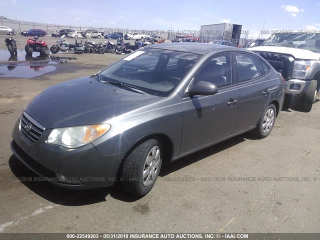 KMHDU46D38U344929 - 2008 HYUNDAI ELANTRA GLS/SE/LIMITED GRAY photo 2