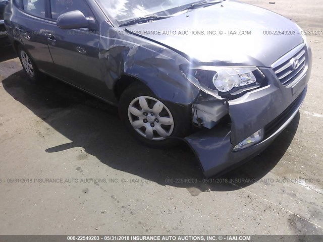 KMHDU46D38U344929 - 2008 HYUNDAI ELANTRA GLS/SE/LIMITED GRAY photo 6